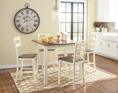 Woodanville Counter Height Dining Table And Bar Stools Set Of 5 Ashley Furniture Homestore