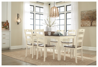 Woodanville dining table 2024 and 6 chairs