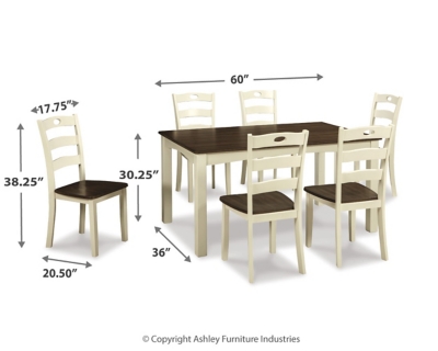 Dining table 6 online seater dimensions