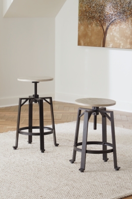 D336-024 Karisslyn Counter Height Stool (Set of 2), Whitewa sku D336-024