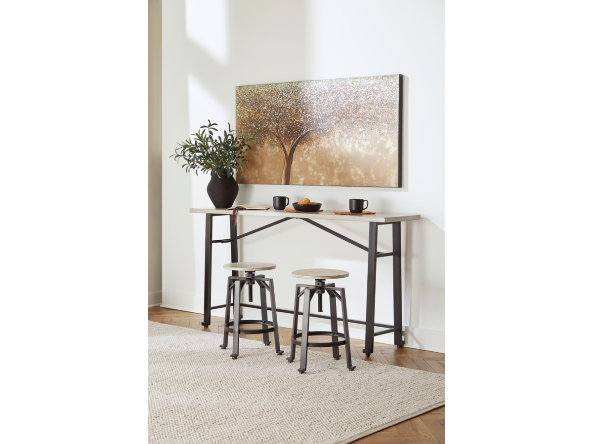 Signature Design by Ashley Karisslyn Counter Height Dining Table and 2 Barstools