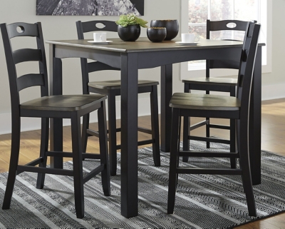 Froshburg Counter Height Dining Table and Bar Stools (Set of 5), , rollover