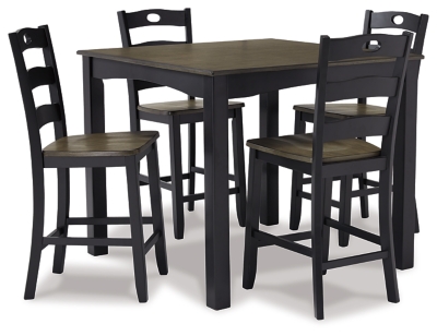 Froshburg Counter Height Dining Table and Bar Stools (Set of 5), , large