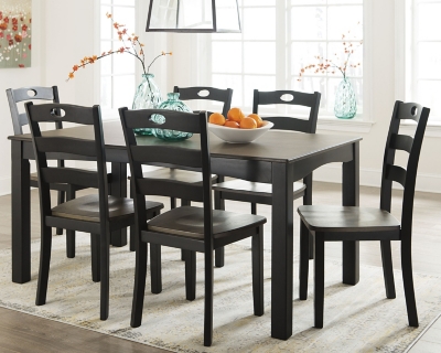 Froshburg Dining Table and Chairs (Set of 7), , large