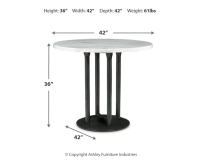 Centiar Counter Height Dining Table and 2 Barstools, , large