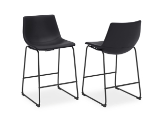 Centiar Counter Height Bar Stool with Upholstered Bucket Seat