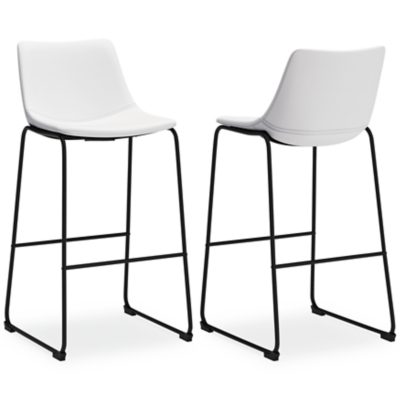 Centiar Pub Height Bar Stool, White, large