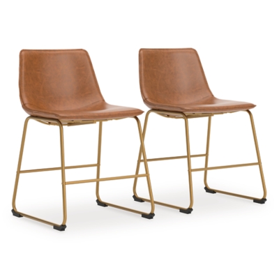 Crandox Dining Chair, Brown/Gold, rollover