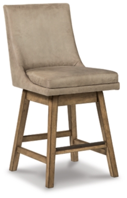 Tallenger Counter Height Bar Stool with Contoured Back Ashley