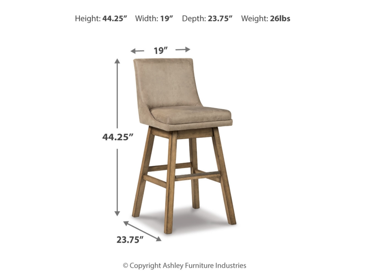 Tallenger Bar Height Stool - Beige - (D380-530)