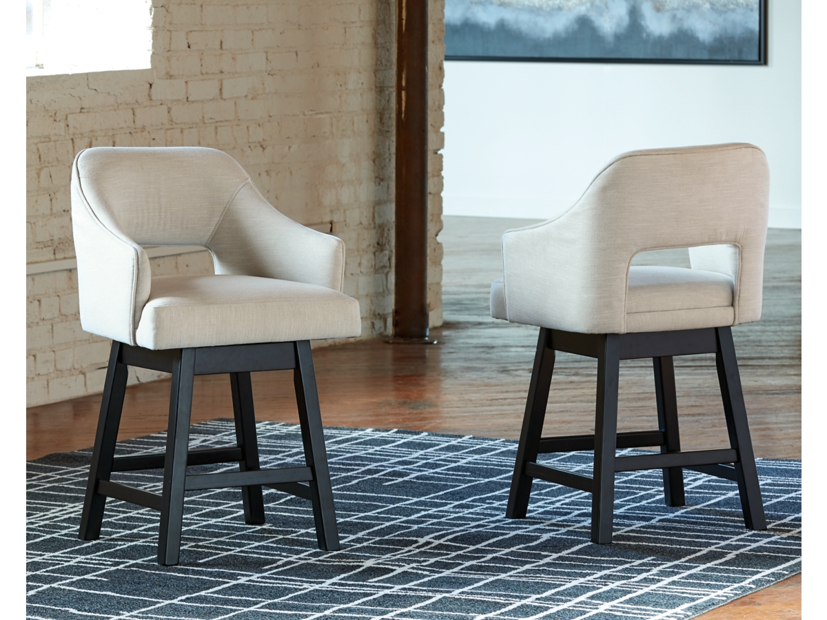 Tallenger Counter Height Stool - Linen - (D380-724) Tallenger Counter Height Stool - Linen - (D380-724)