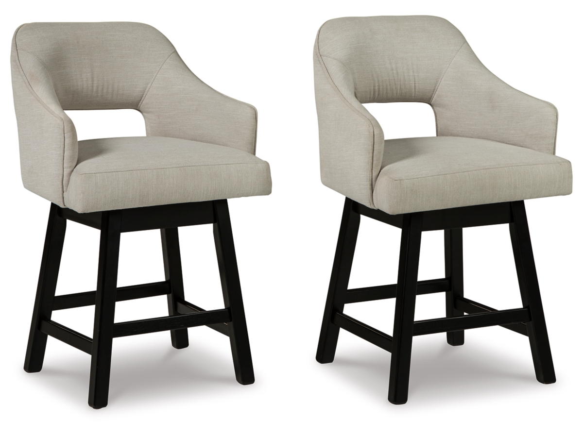 Tallenger Counter Height Stool - Linen - (D380-724) Tallenger Counter Height Stool - Linen - (D380-724)
