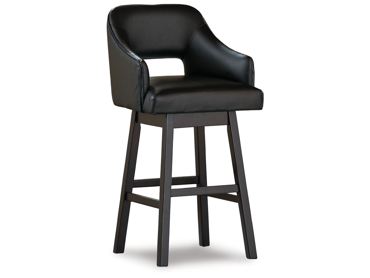 Tallenger Bar Height Stool - Black/Dark Brown - (D380-930)