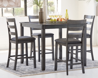 Bridson Counter Height Dining Table And Bar Stools Set Of 5 Ashley Furniture Homestore