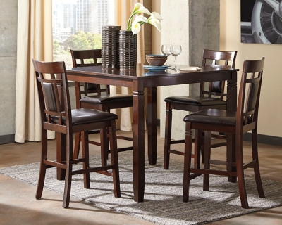 Bennox Counter Height Dining Set, Bennox Dining Room Table And Chairs With Bench Set Of 6