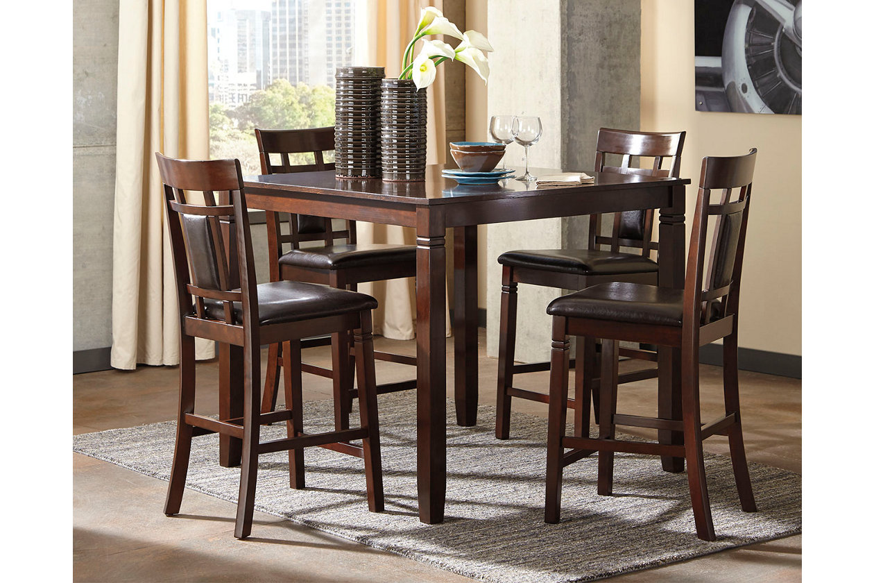 Bennox Counter Height Dining Set, Ashley Furniture Bennox Dining Table And Chairs With Bench
