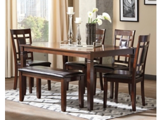 Bennox Dining Table and 4 Chairs and Bench