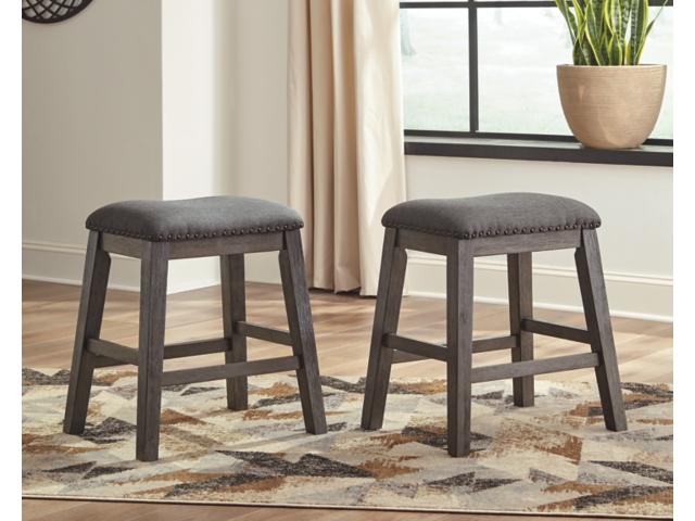 HR900 COLORE ハイスツール Craftool 1脚　グレー系 Caitbrook Counter Height Backless Bar Stool | Ashley