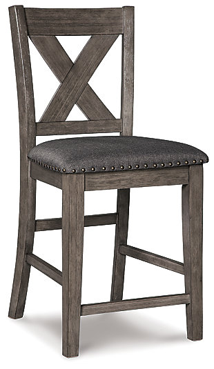 Caitbrook Counter Height Upholstered Bar Stool, , large