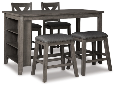 APG-D388-13B Caitbrook Counter Height Dining Table and 4 Barsto sku APG-D388-13B