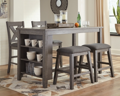 Counter height discount table with bench