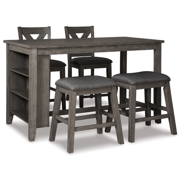 Caitbrook Counter Height Dining Table and 4 Bar Stools Set