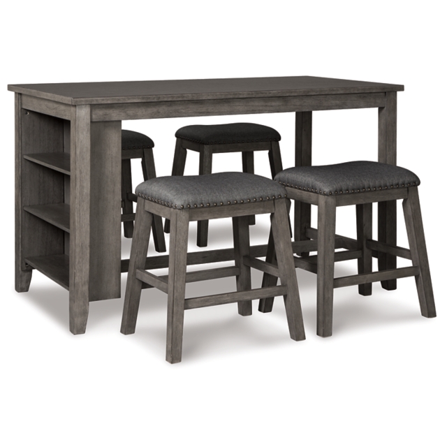Caitbrook Counter Height Dining Table and 4 Bar Stools Set