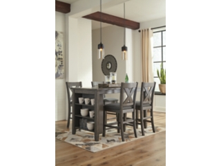 Caitbrook Counter Height Dining Table and 4 Bar Stools