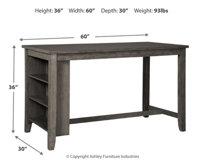 Caitbrook Counter Height Dining Table and 4 Barstools, , large