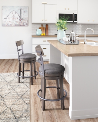 Ashley furniture bar stools deals with backs