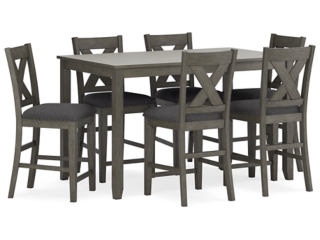 Caitbrook gray 5 piece deals x back dining set