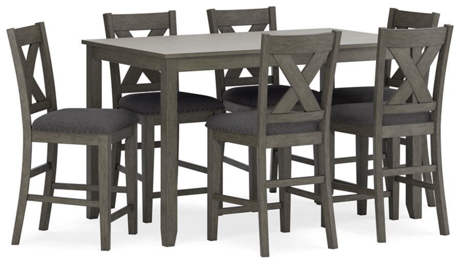 Caitbrook Counter Height Dining Table and Bar Stools (Set of 7) - image 1