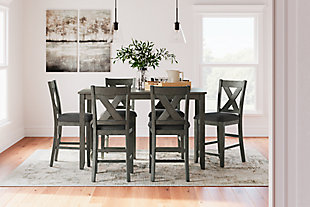 Caitbrook Counter Height Dining Table and Bar Stools (Set of 7), , rollover