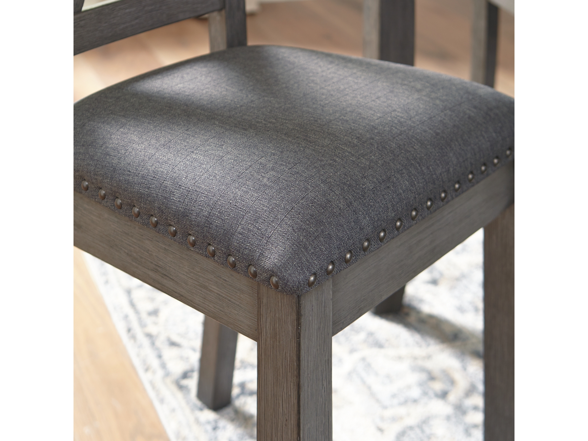 Image 2 of Caitbrook Dining Table and 6 Chairs Set grey