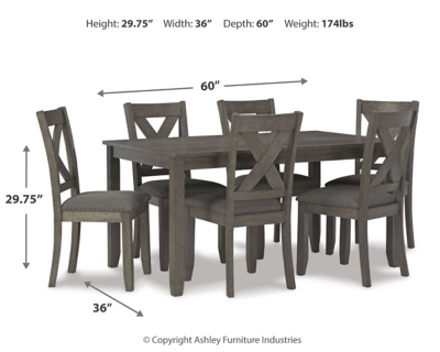 Caitbrook Dining Table and Chairs (Set of 7), , large