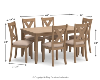 Sanbriar Dining Table and Chairs (Set of 7), , large