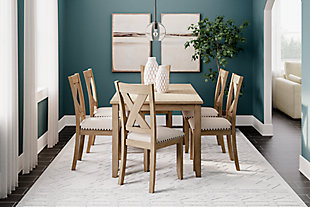 Sanbriar Dining Table and Chairs (Set of 7), , rollover