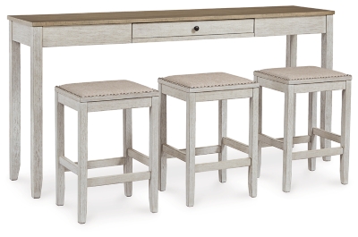 Counter table and discount stools