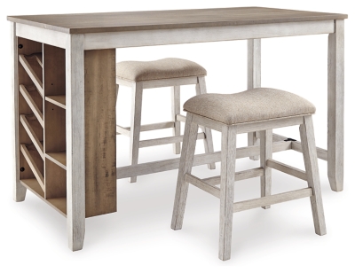 Skempton Counter Height Dining Table and 2 Barstools, , large