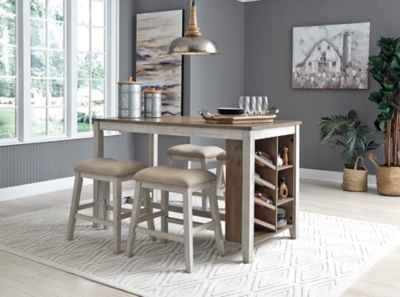 Skempton Counter Height Dining Table and 4 Barstools, , rollover