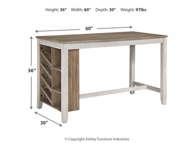 Skempton Counter Height Dining Table and 4 Barstools | Ashley