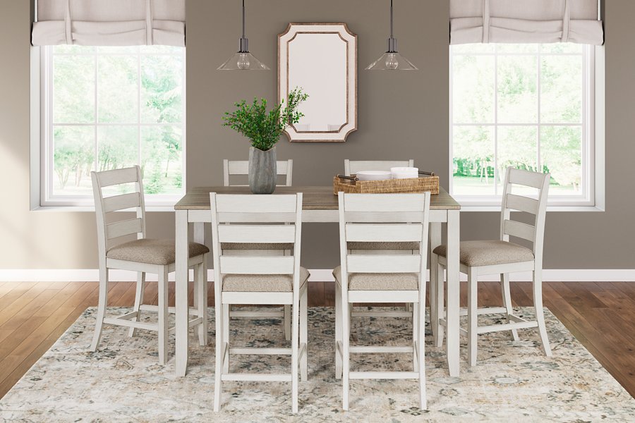 Skempton Counter Height Dining Table and Bar Stools (Set of 7) - image 1