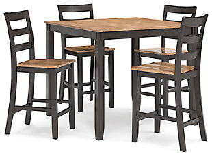 Gesthaven Counter Height Dining Table and 4 Barstools (Set of 5), , large