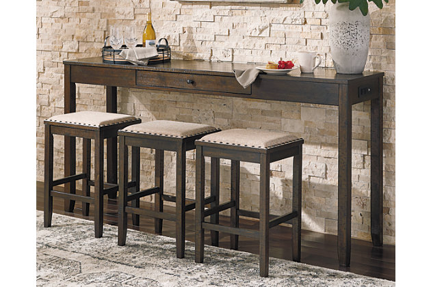 Rokane Counter Height Dining Set Ashley, Bar High Table And Stools