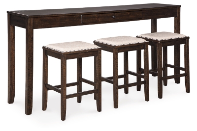 table and bar stools set