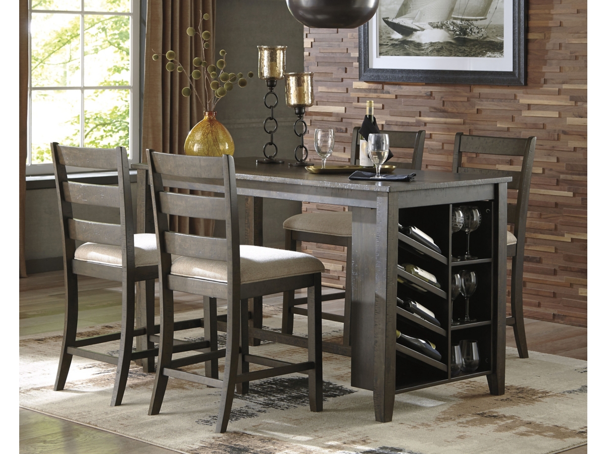 Counter height dining table with wine storage sale