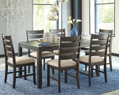 Ashley dining table set for 6 hot sale