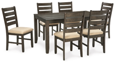 Rokane Dining Table and Chairs Set of 7 Ashley