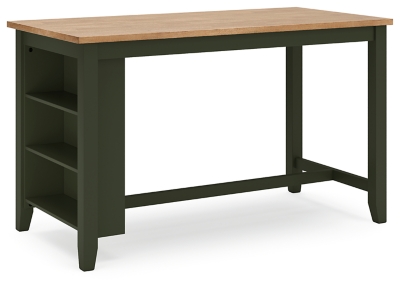Gesthaven Counter Height Dining Table, Natural/Green, large