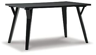 Otaska Dining Table, Black, large